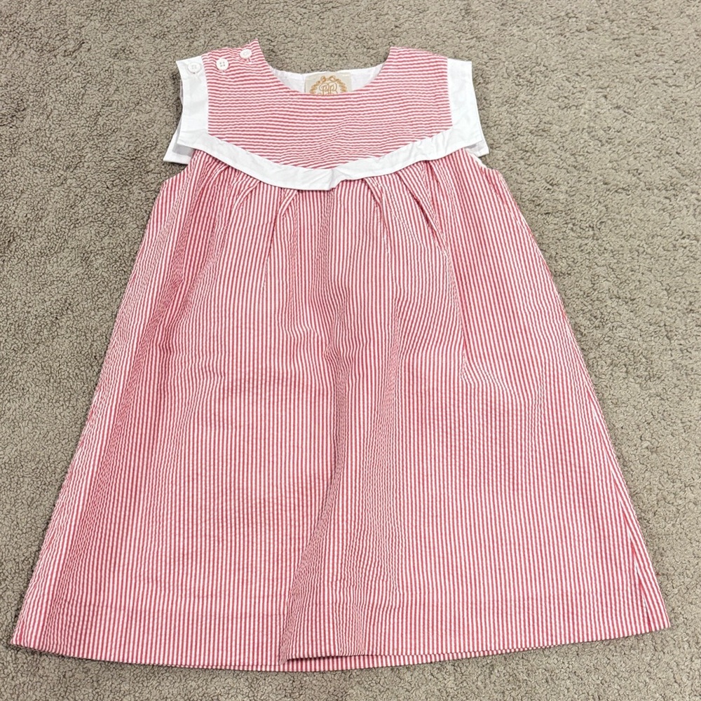 The Beaufort Bonnet Company Red and White Striped Dress